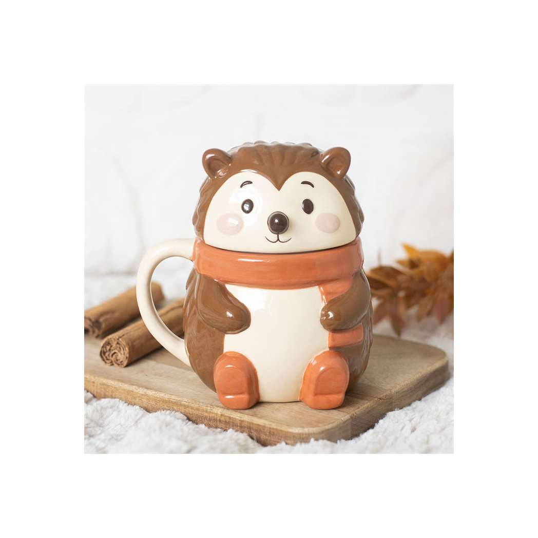 Hazel Hedgehog Lidded Mug