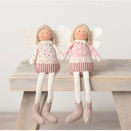 Set of 2 Floral Spring Dolls