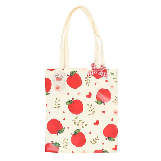 Apple Print Tote Bag