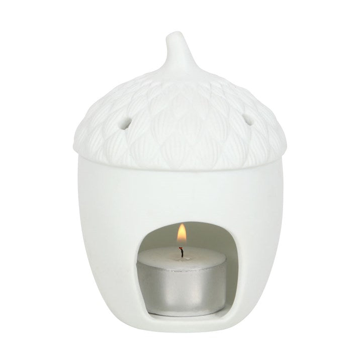White Acorn Tealight Holder - Penny Rose Home and Gifts
