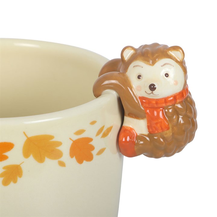 Autumn Plant Pot with Hedgehog