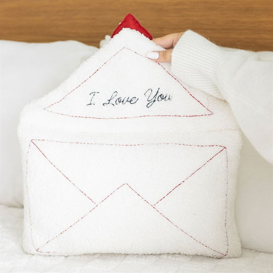 Love Letter Boucle Valentine’s Day Cushion