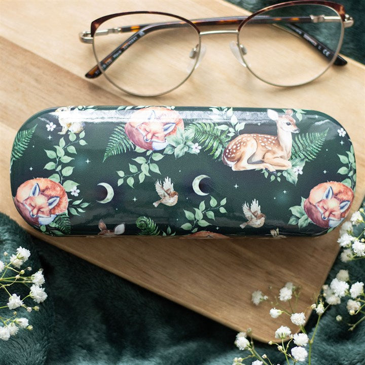 Forest Friends Print Glasses Case