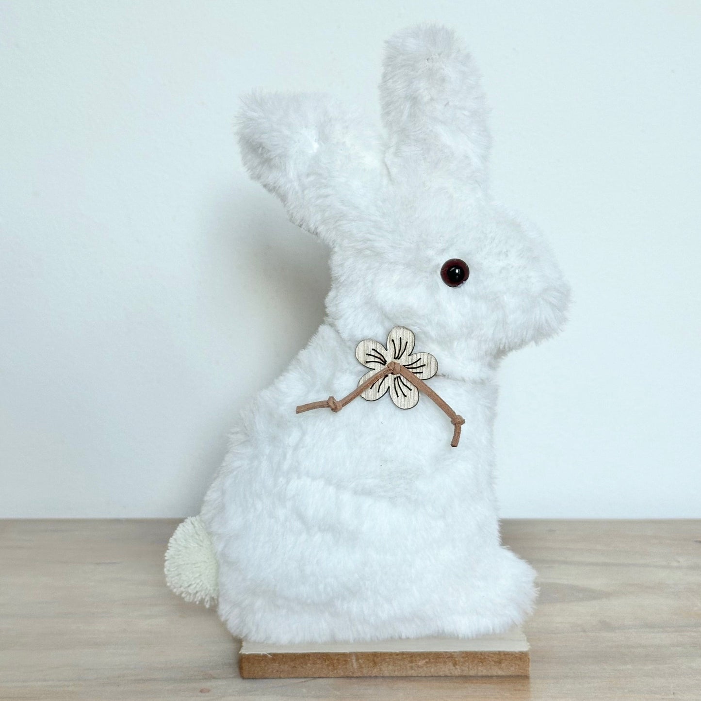 White Fluffy Bunny Ornament