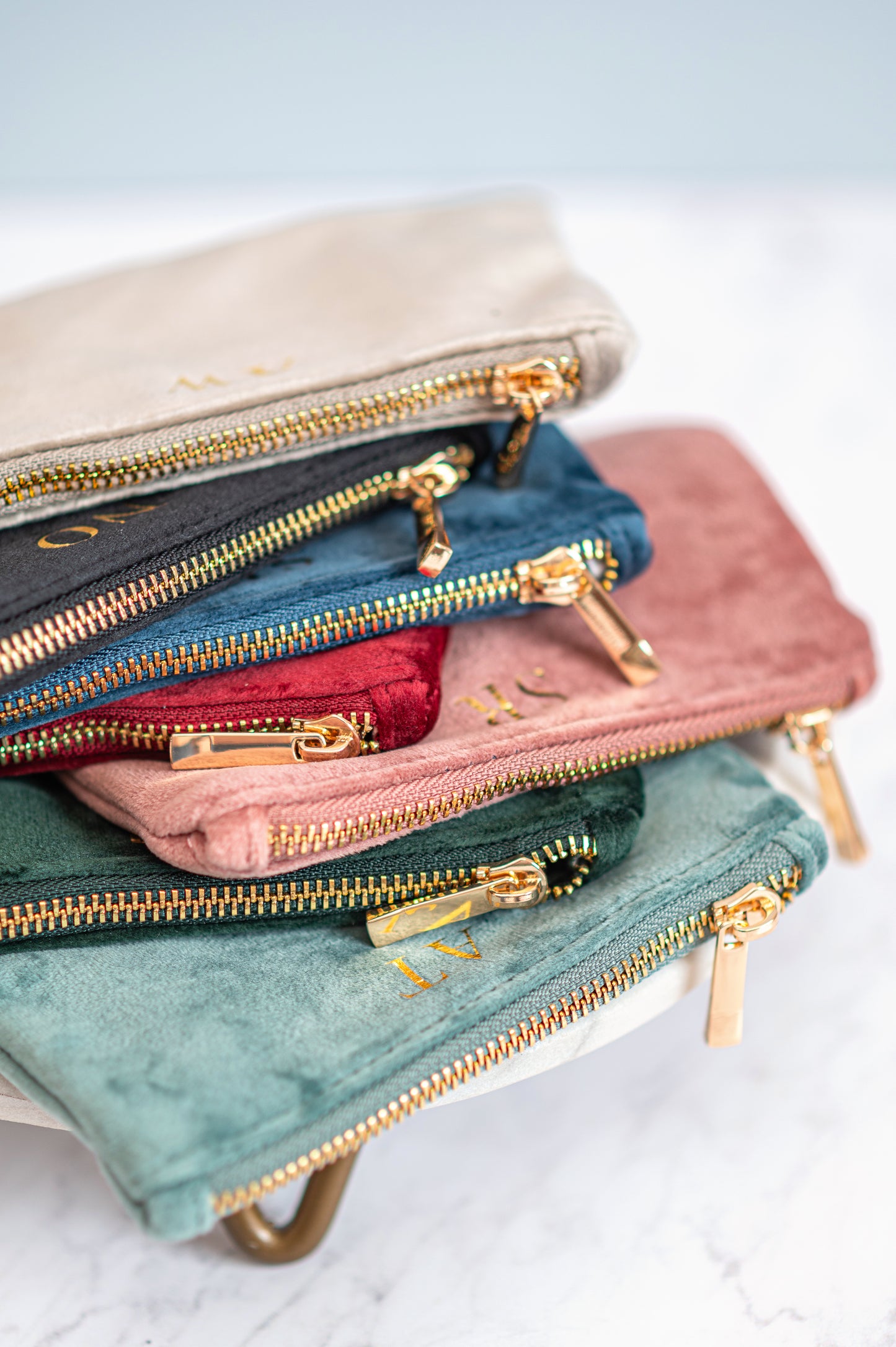 Personalised Velvet Coin Purse - 7 Colours