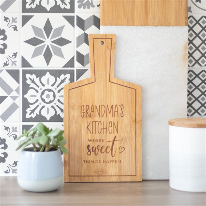 GRANDMA'S KITCHEN BAMBOO SERVING BOARD - Penny Rose Home and Gifts