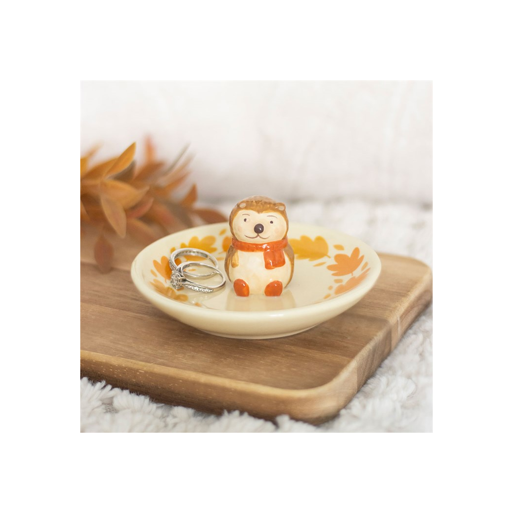 Autumn Hedgehog Trinket Dish
