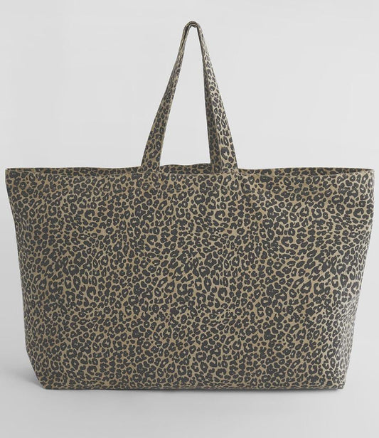 Large Leopard Print Tote Bag