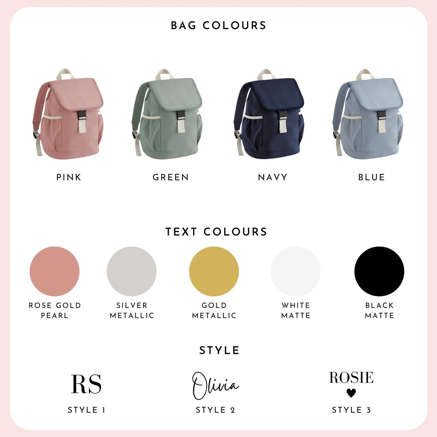 Personalised Kids Backpack