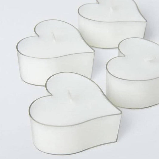 Large Heart Shaped Tea Light Candles