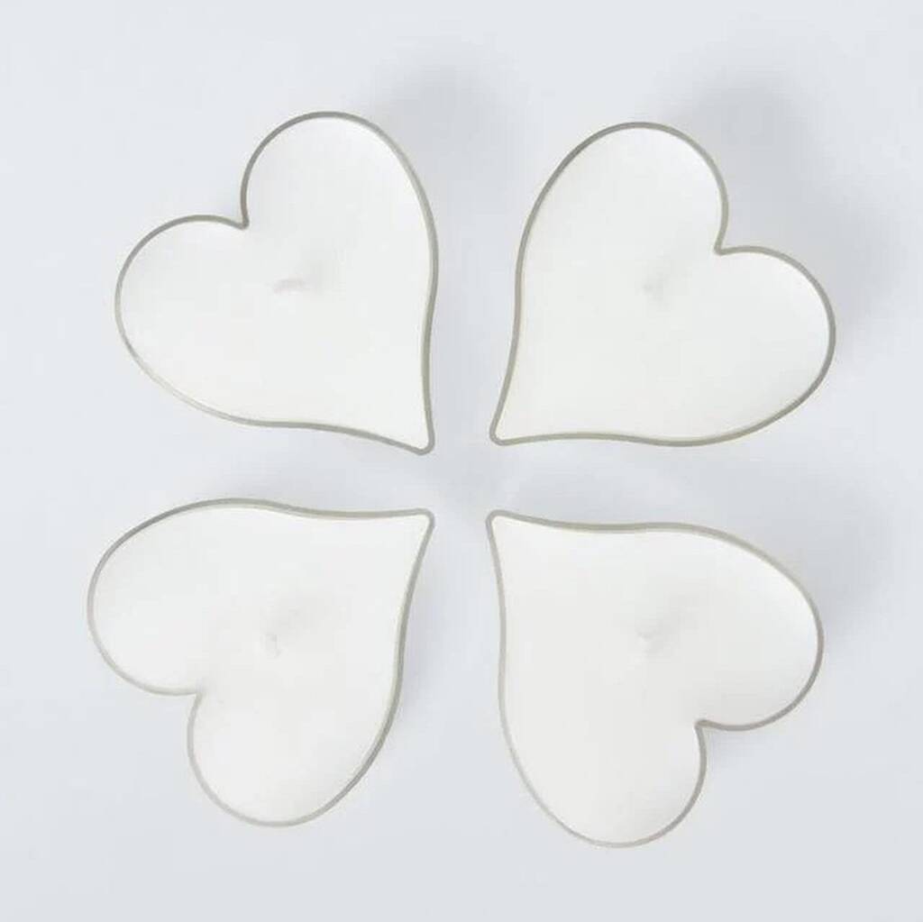Large Heart Shaped Tea Light Candles