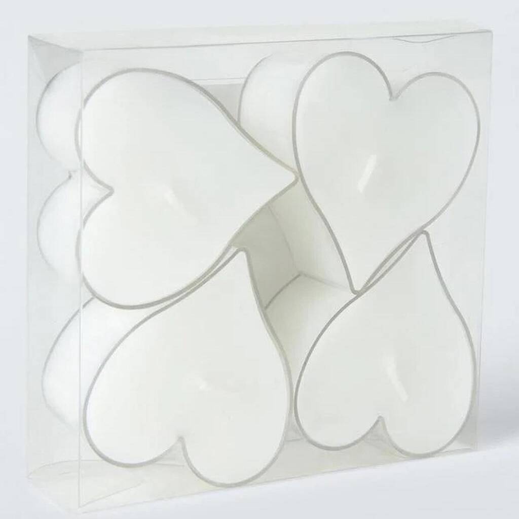 Large Heart Shaped Tea Light Candles