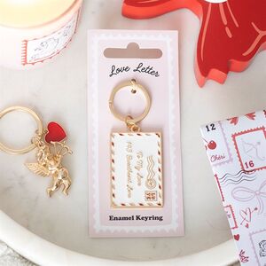 Love Letter Enamel Keyring