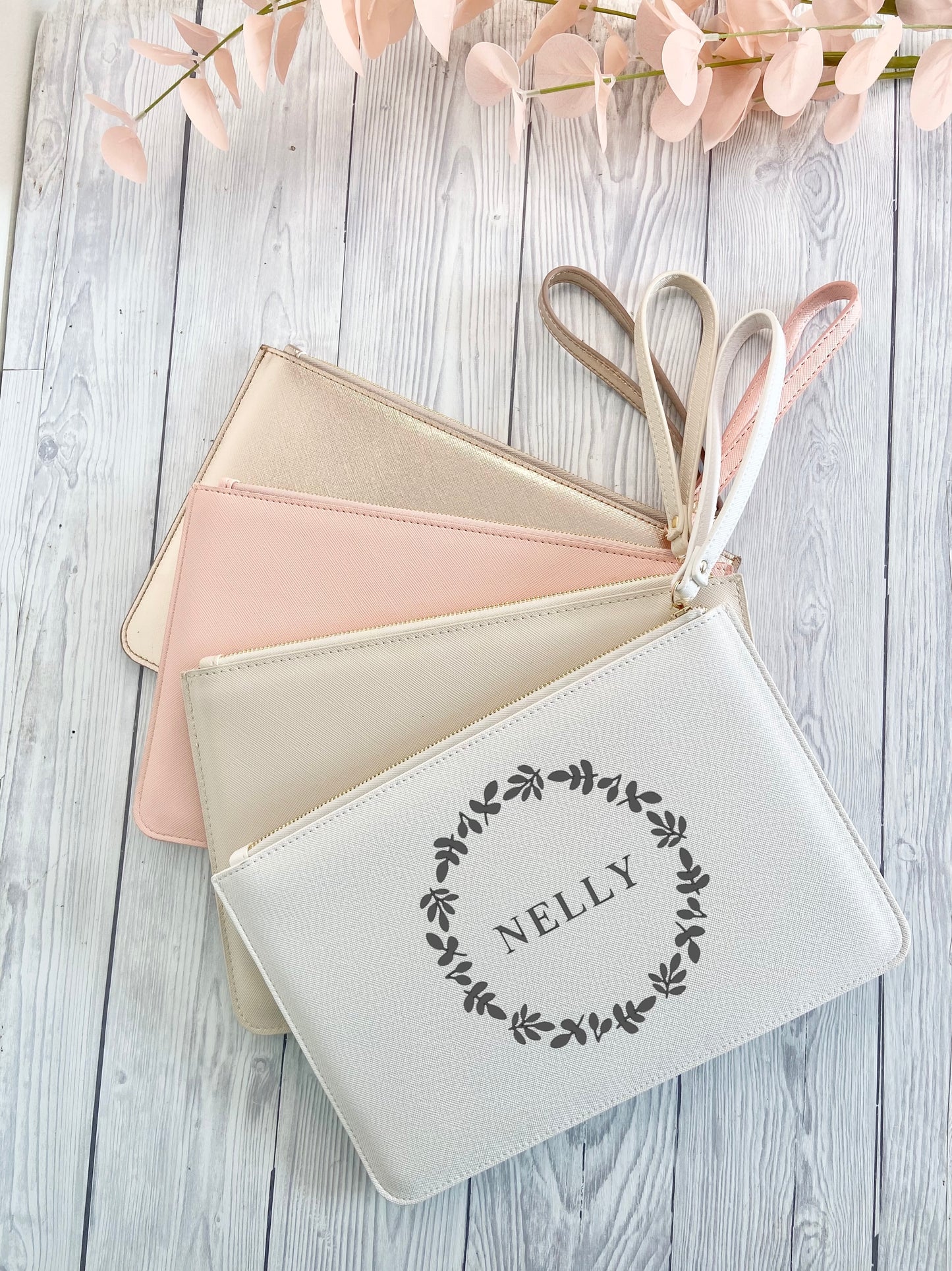 Luxury Personalised Floral Clutch Bag - Penny Rose Home and Gifts