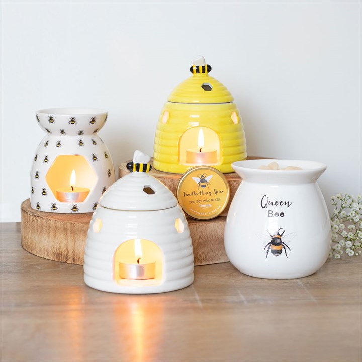 Bee Print Wax Burner - Penny Rose Home and Gifts