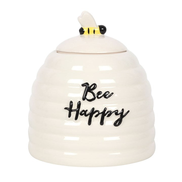 Bee Happy Ceramic Storage Jar - Penny Rose Home and Gifts