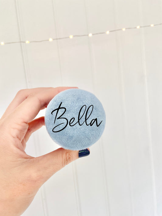 Personalised Blue Velvet Ring Box - Penny Rose Home and Gifts
