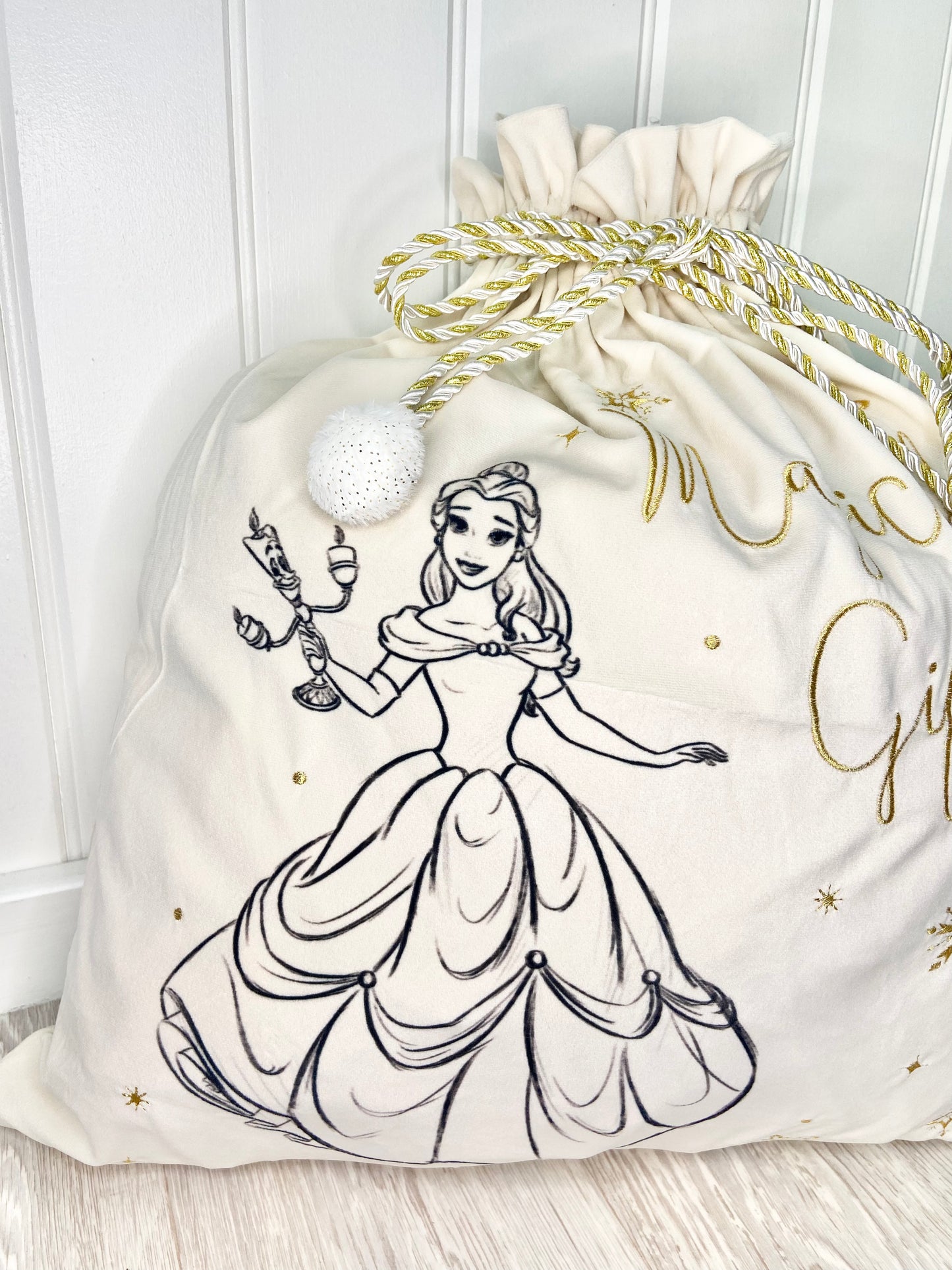 Disney Luxury Velveteen Belle Christmas Sack