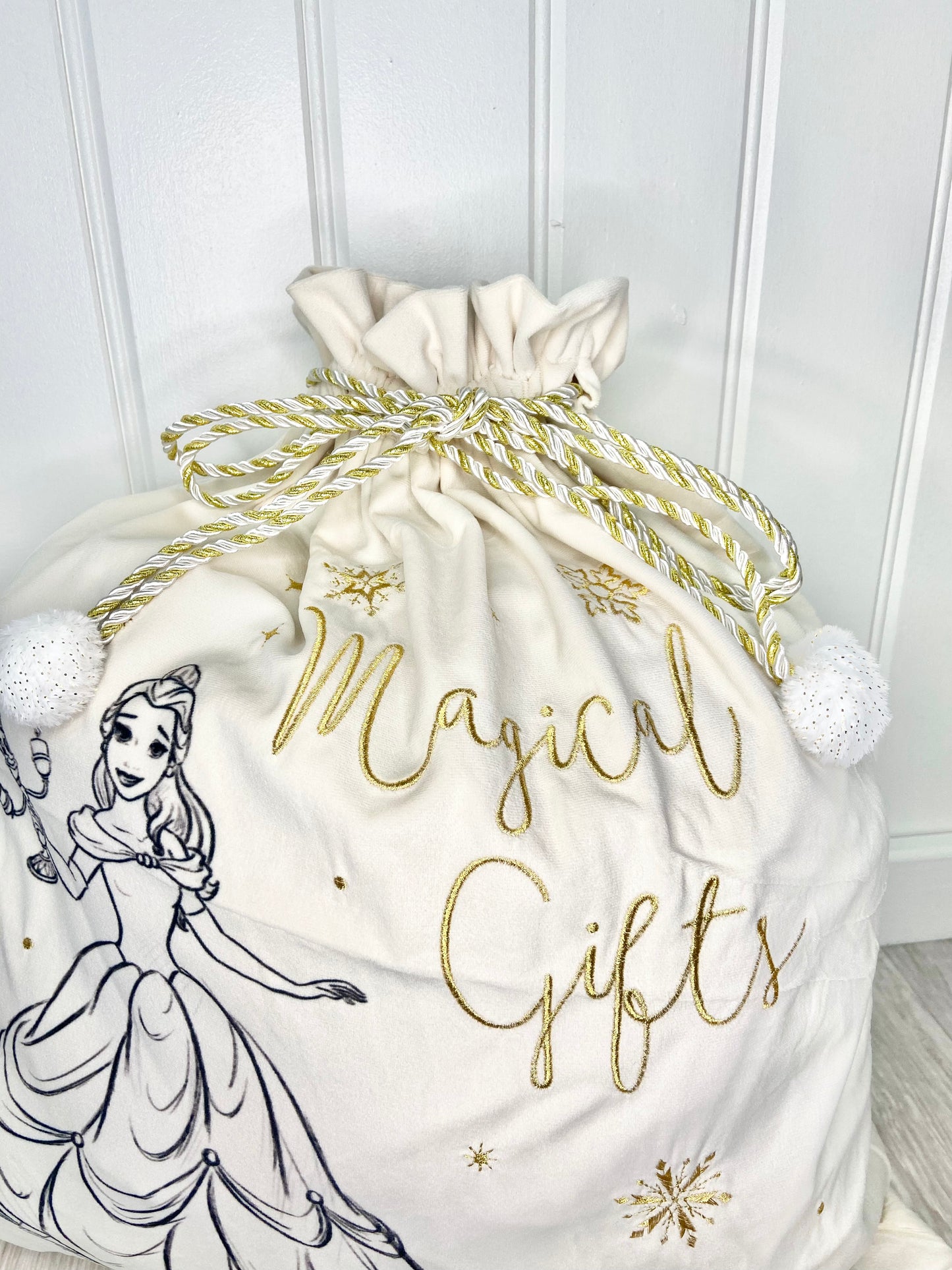 Disney Luxury Velveteen Belle Christmas Sack