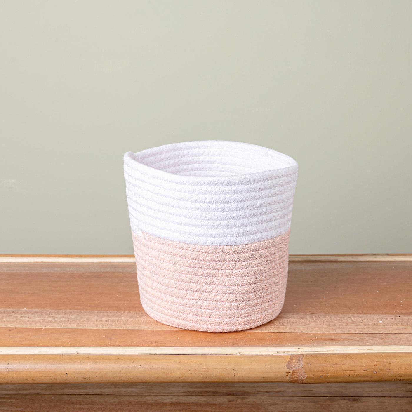 Pink Rope Basket - Penny Rose Home and Gifts