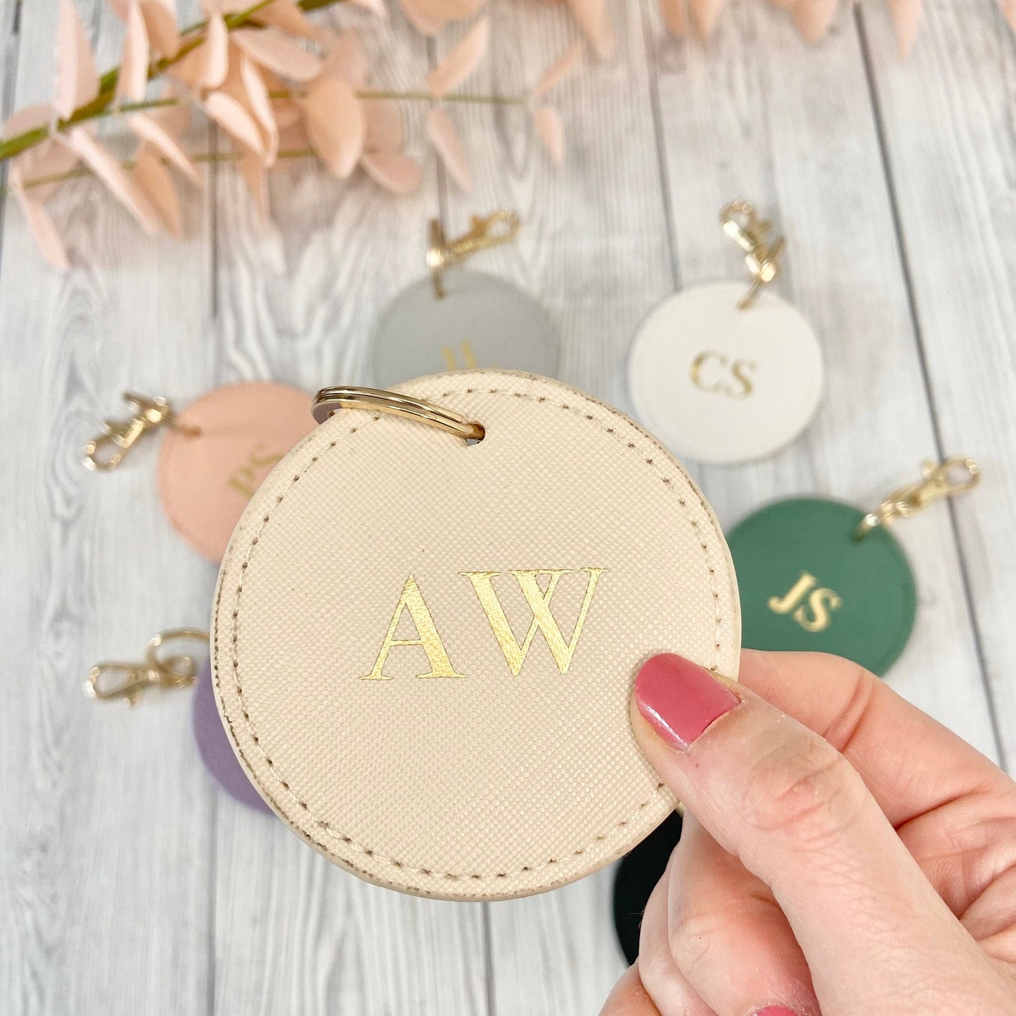 Personalised Round Keyring - Penny Rose Home and Gifts