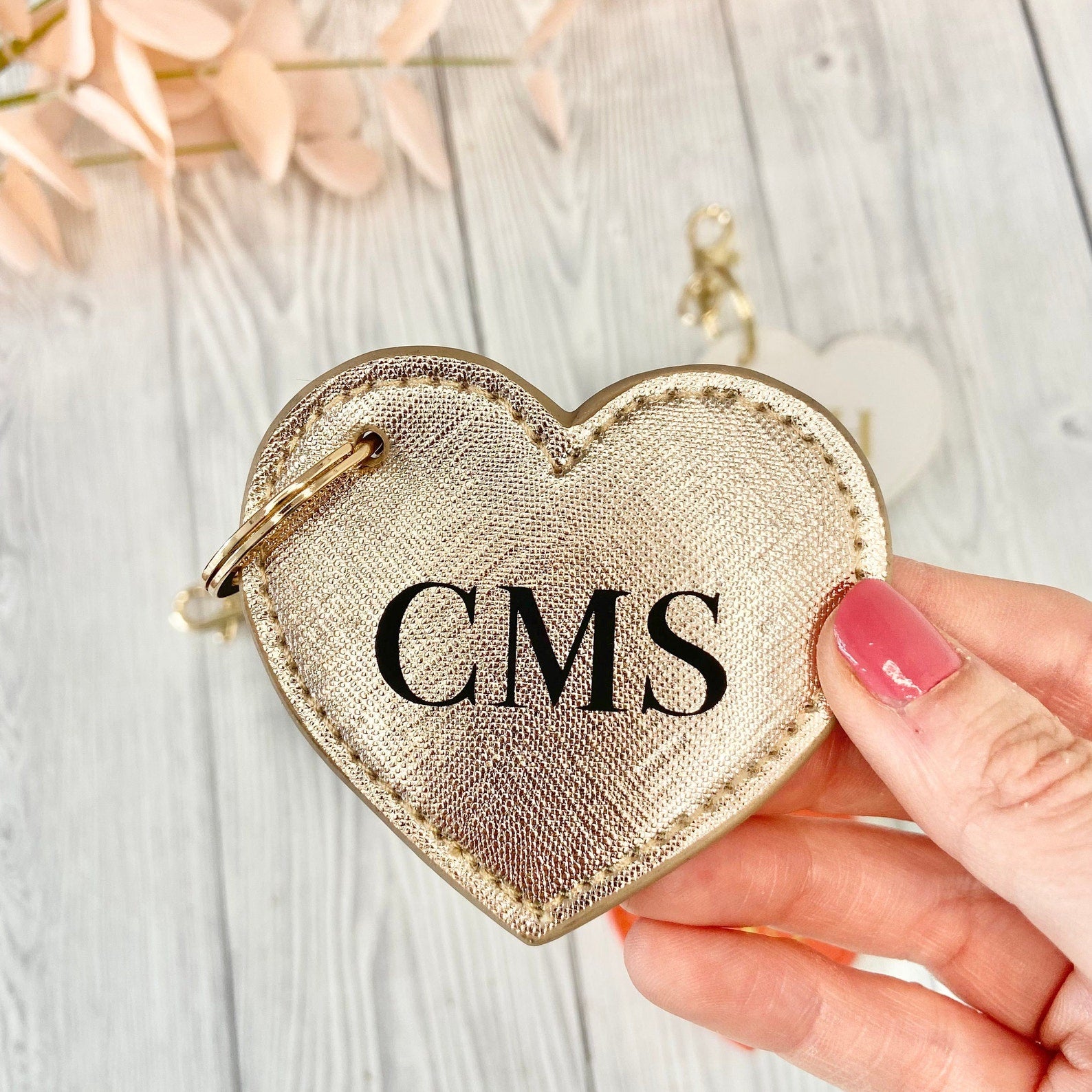 Personalised Heart Keyring - Penny Rose Home and Gifts