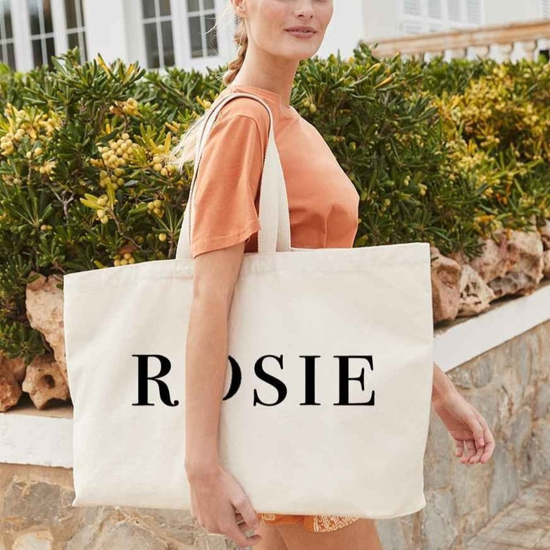 tote bags with names on them