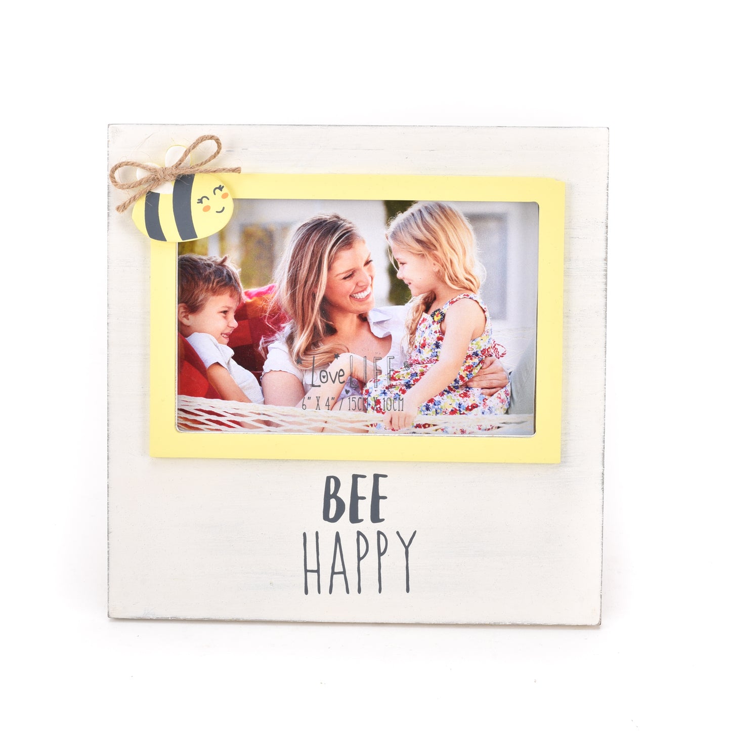 Bee Happy Wooden Photo Frame - Penny Rose Home and Gifts