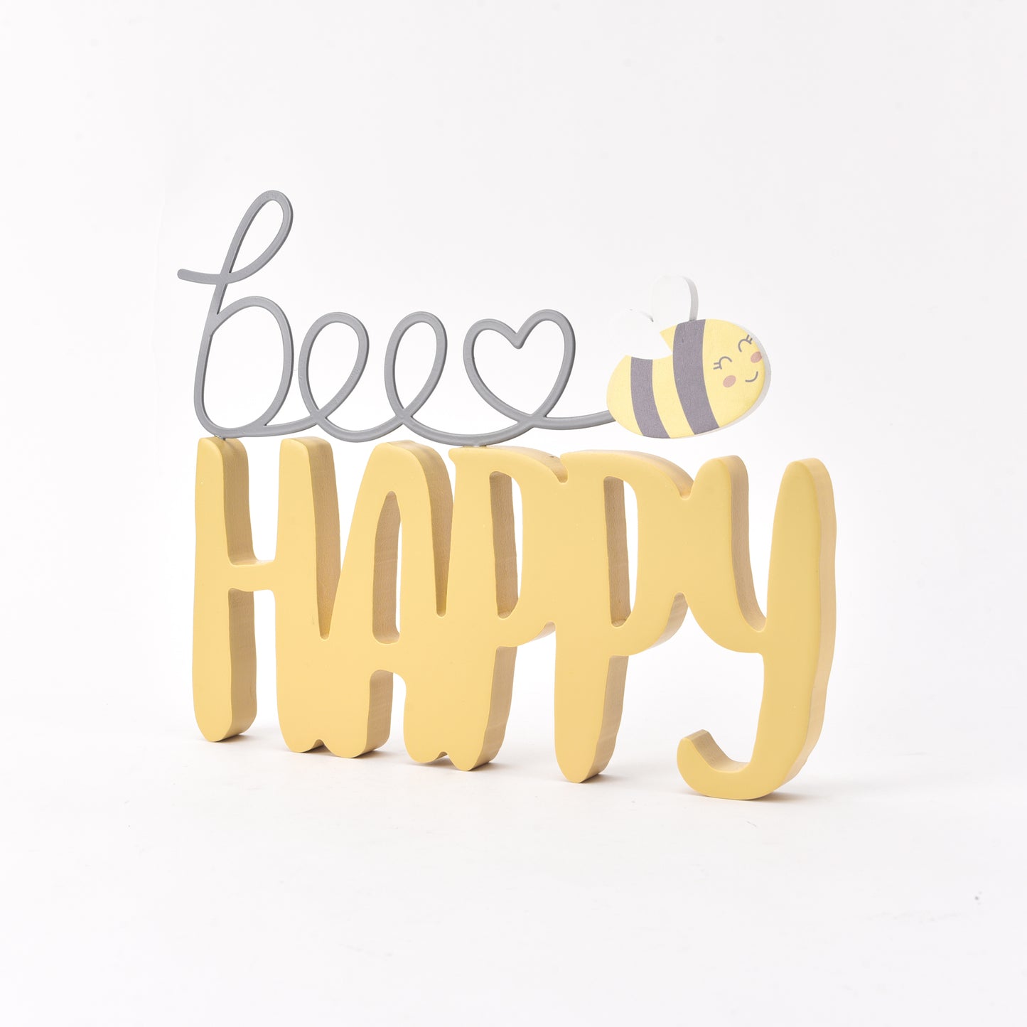 Bee Happy Plaque Sign - Penny Rose Home and Gifts