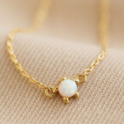 Opal Stone Gold Turtle Bracelet - Penny Rose Home and Gifts