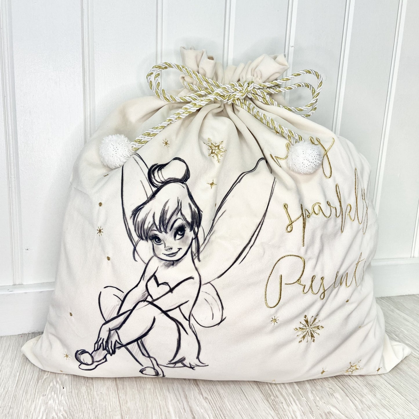 Disney Luxury Velveteen Tinkerbell Christmas Sack