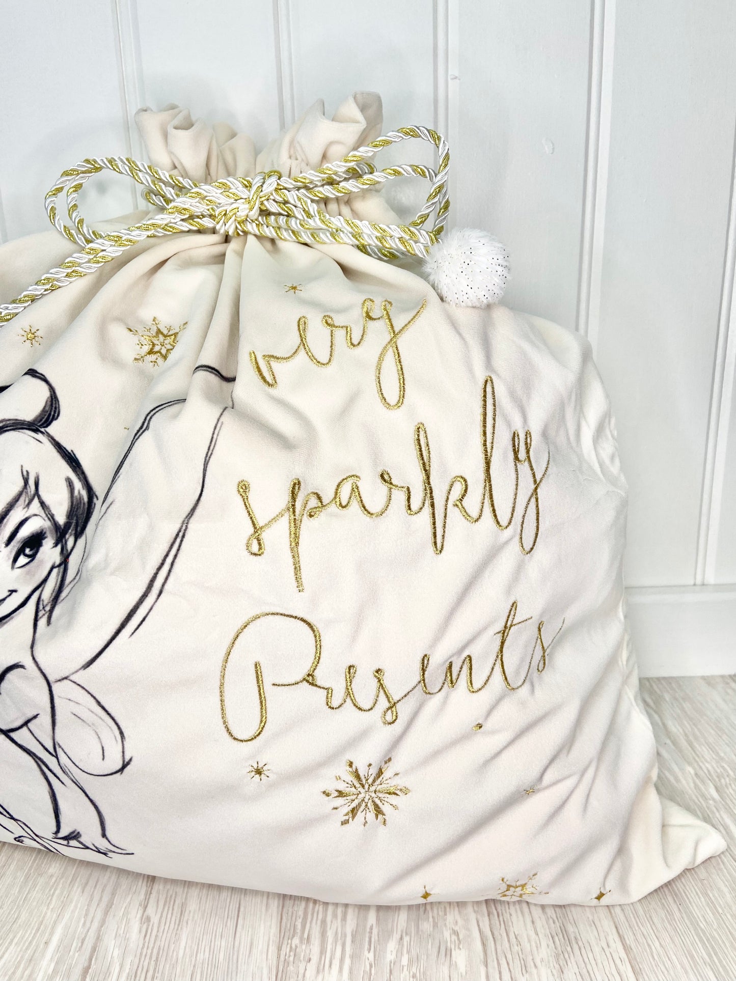 Disney Luxury Velveteen Tinkerbell Christmas Sack