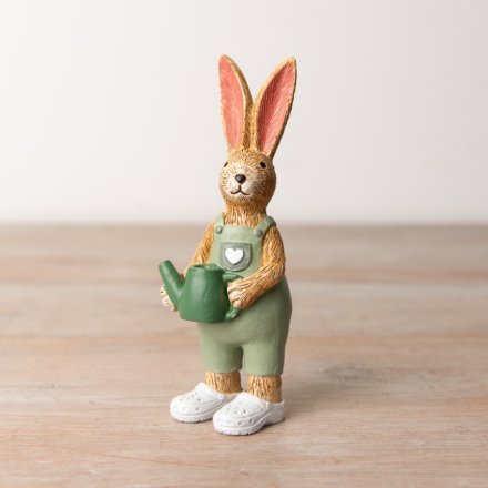 Jasper Gardener Bunny Figurine