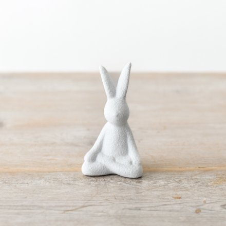 Small Yoga Bunny Ornament