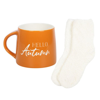 Hello Autumn Mug & Sock Gift Set - Penny Rose Home and Gifts