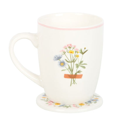 If Mums Were Flowers Floral Ceramic Mug & Coaster Set