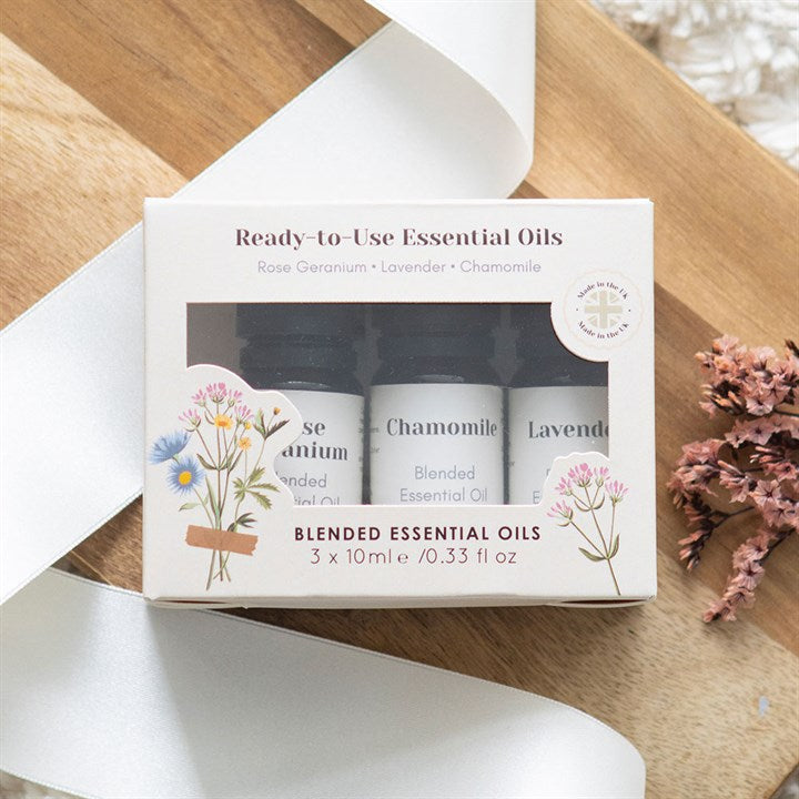 Blooming Lovely Set of 3 Floral Blended Essential Oils 