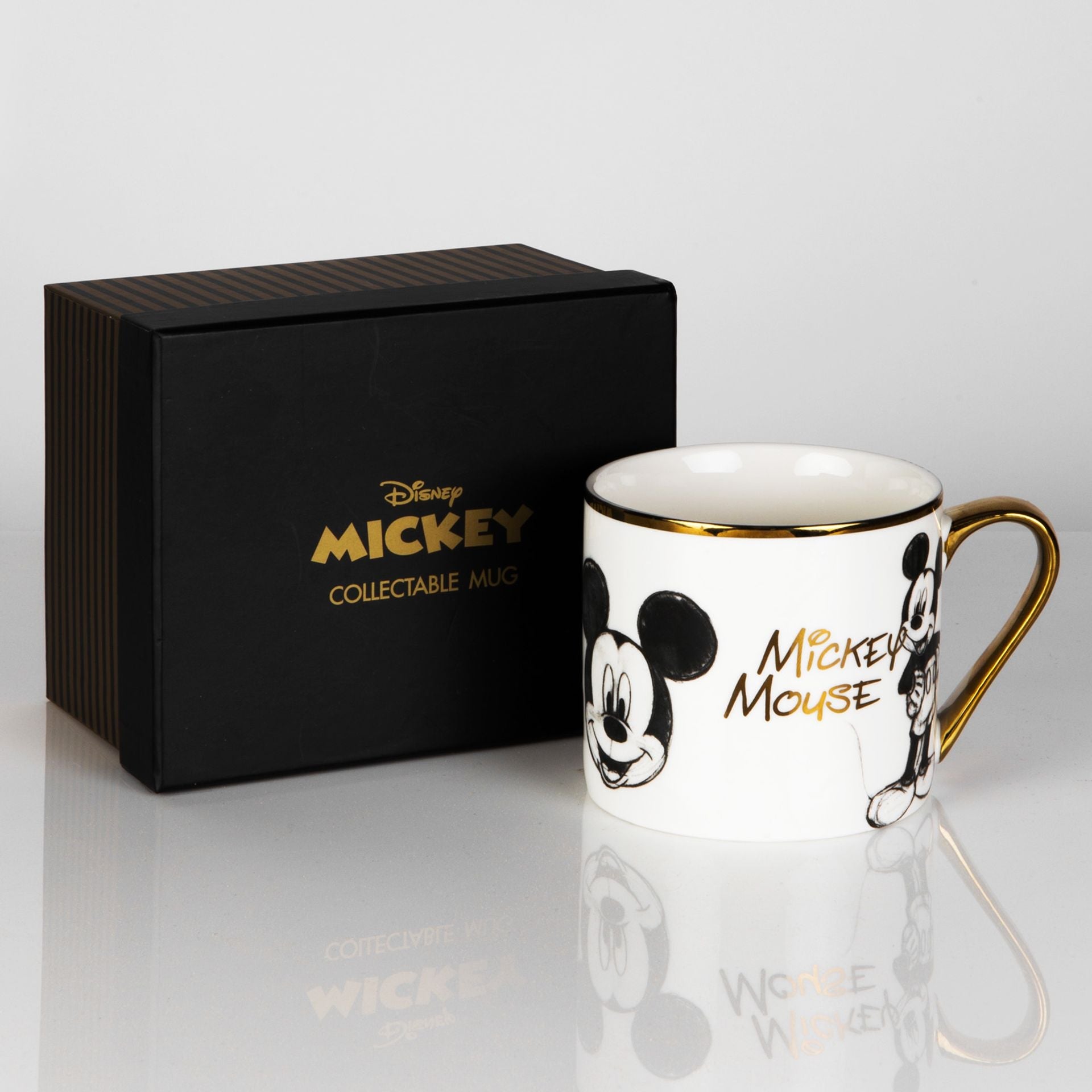 Disney Classic Collectable Mickey mug with gilt handle
