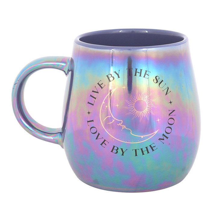 Live by the Sun Love by the Moon Iridescent Ceramic Mug