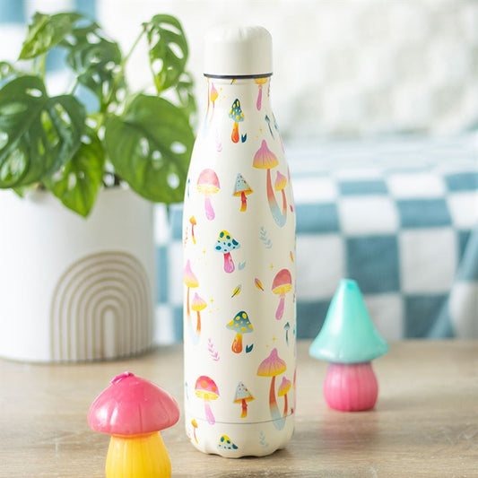 Stay hydrated in style with this "Funky Fungi" water bottle! Adorned with a cheerful mushroom design, this insulated bottle keeps your drinks hot or cold while adding a playful touch to your day. Perfect for eco-friendly sipping at home, work, or on the go, itÕs a must-have for mushroom lovers and fans of quirky, vibrant accessories!