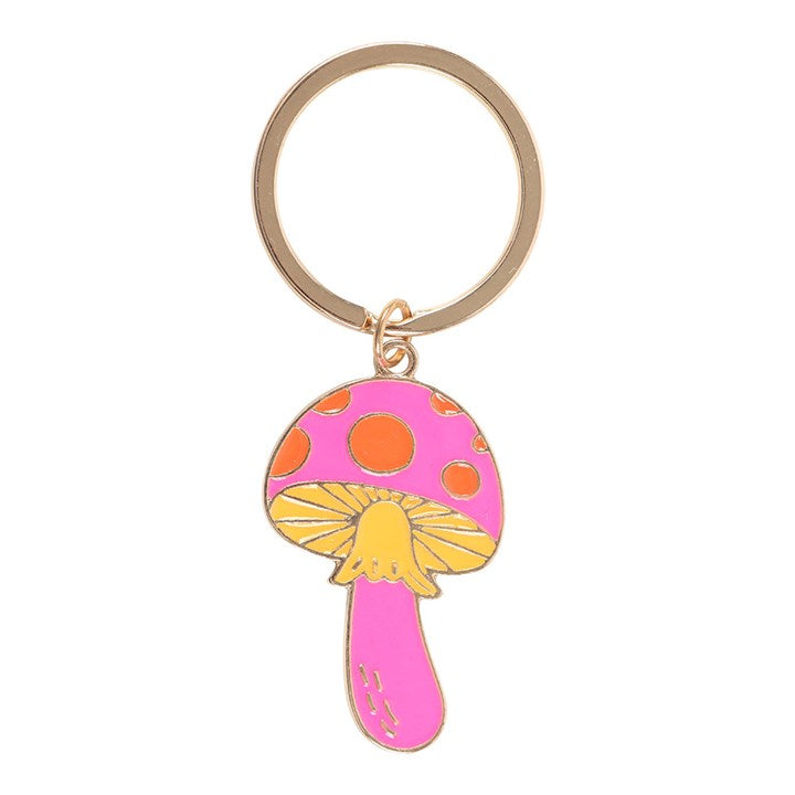 Funky Fungi Mushroom Enamel Keyring