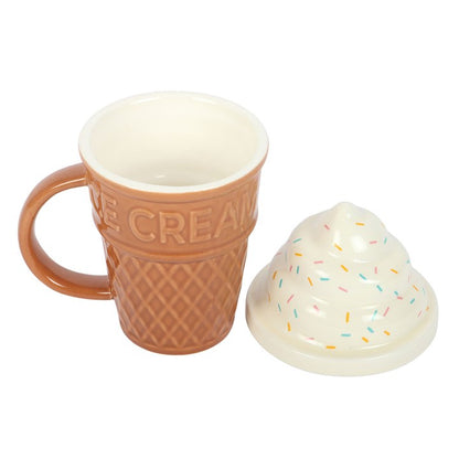 Ice Cream Cone Lidded Mug