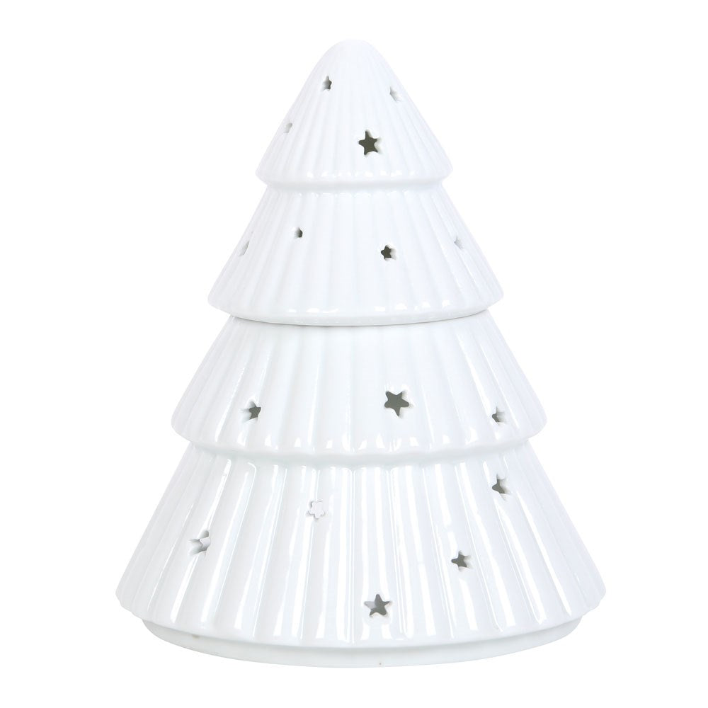 White Christmas Tree Oil Burner