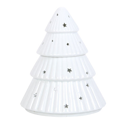 White Christmas Tree Oil Burner