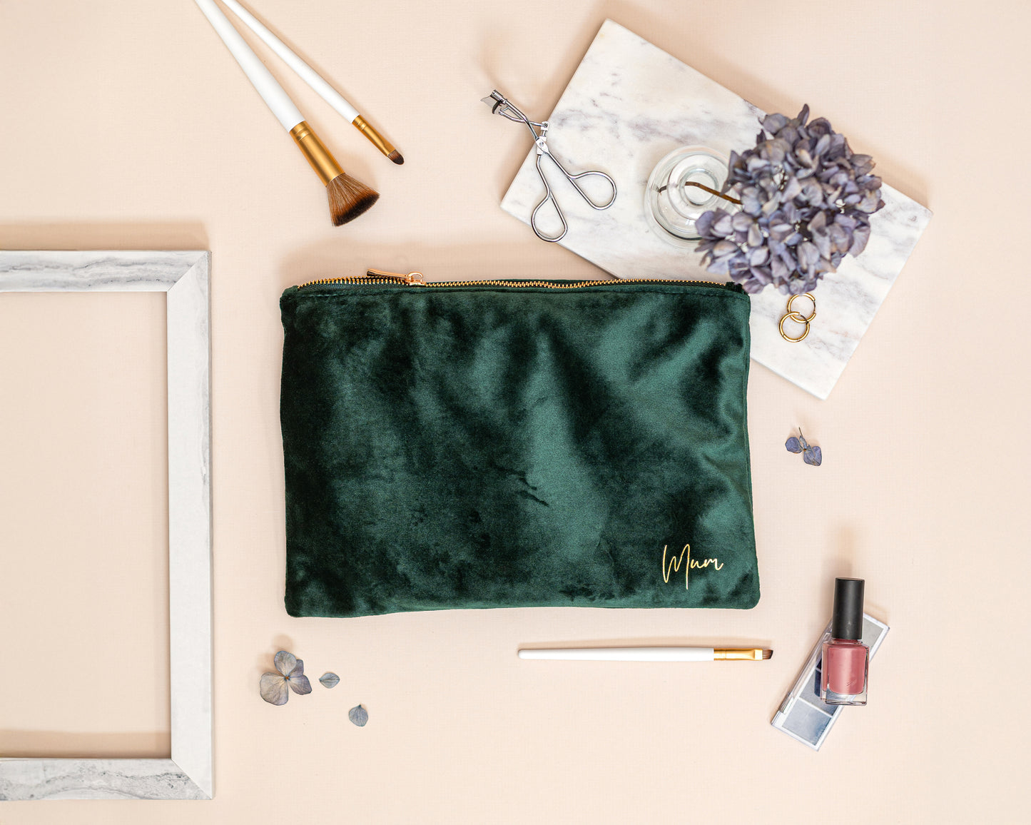 Personalised Velvet Pouch - 7 Colours