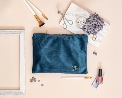 Personalised Velvet Pouch - 7 Colours