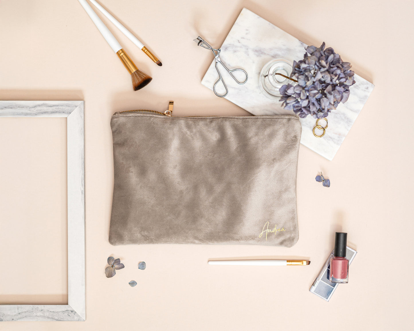 Personalised Velvet Pouch - 7 Colours