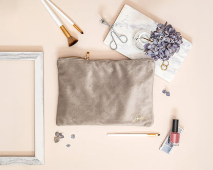 Personalised Velvet Pouch - 7 Colours
