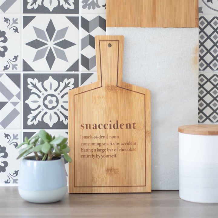 SNACCIDENT BAMBOO SERVING BOARD - Penny Rose Home and Gifts