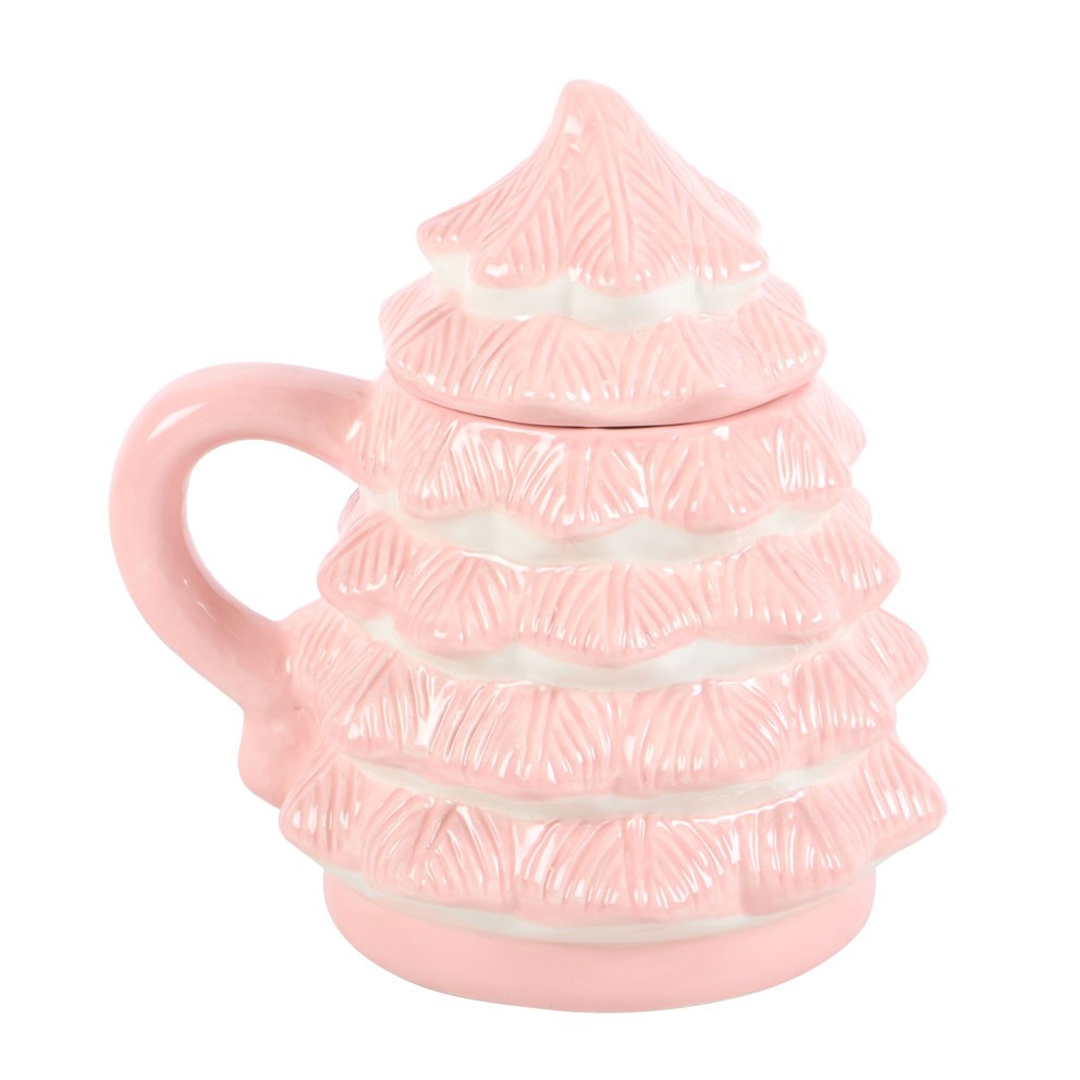 Pink Christmas Tree Mug